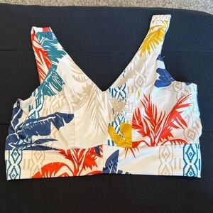 CBR Colorful Leaf Print Tank Top